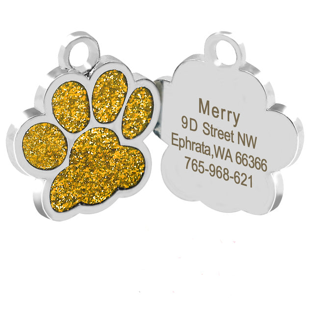 Personalized Dog Cat Tags Engraved ID Name Collar Tag