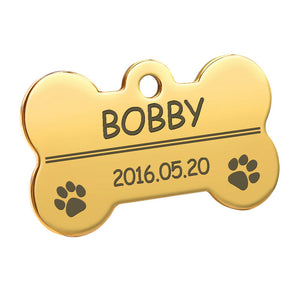 Personalized Dog Cat Tags Engraved ID Name Collar Tag