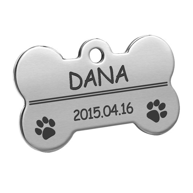 Personalized Dog Cat Tags Engraved ID Name Collar Tag