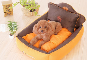 Bed with Double Sided Cushion Washable For Cat Dog